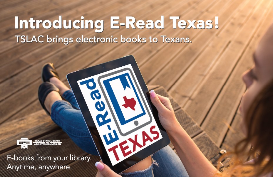 Eread Texas logo on tablet