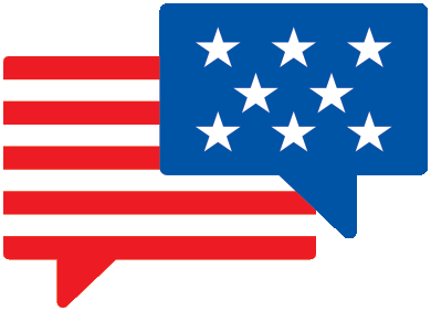 chat icons stars and stripes