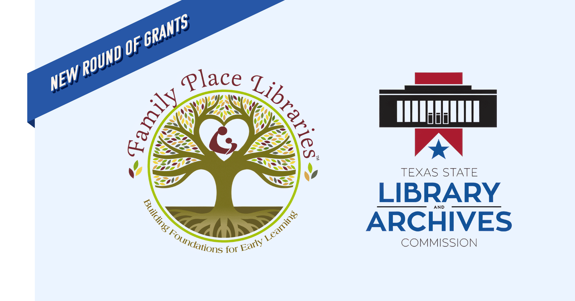 Family Place Libraries and Texas State Library and Archives Commission logos
